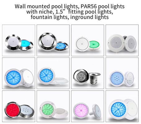 Mehrfarbenedelstahl LED BADEKURORT Licht, Pool-Glühlampe 120V weiße LED